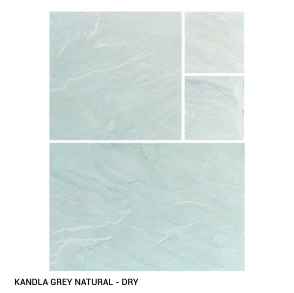 kandla grey natural sandsone paving- dry