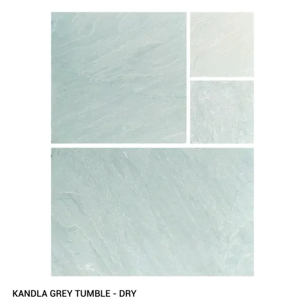 Dry Kandla Grey Tumble Sandstone Paving