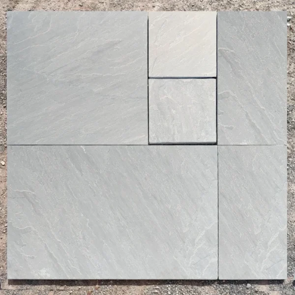 Kandla Grey Tumbled Sandstone Paving