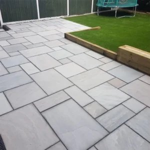 Kandla Grey Natural Sandstone Paving -Mix Pack