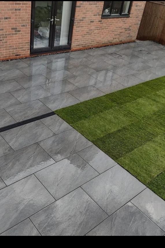 County Gris Porcelain Paving Slabs in UK at Best Price