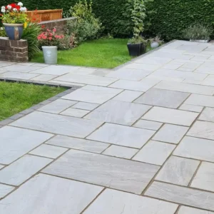 Kandla Grey Tumble Sandstone Paving Slabs- Mix Pack