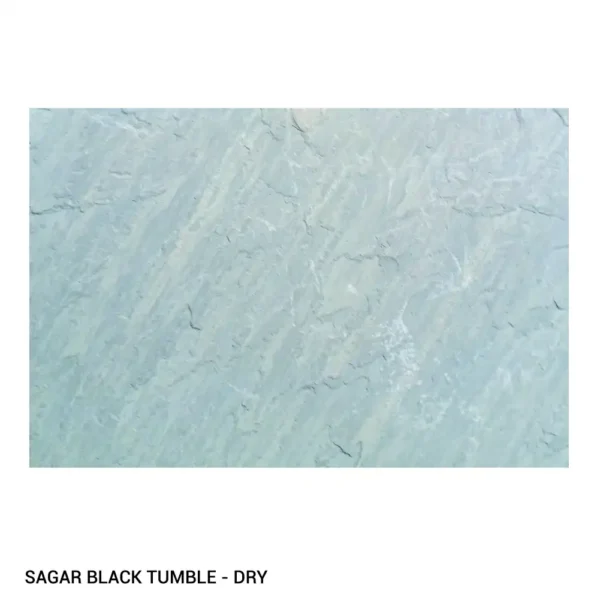 Sagar Black Tumble Dry Sandstone Paving 600X900