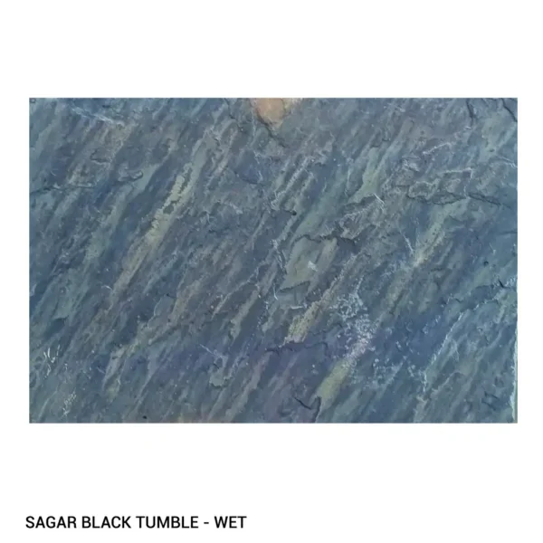 Sagar Black Tumble Sandstone Wet 600X900 mm