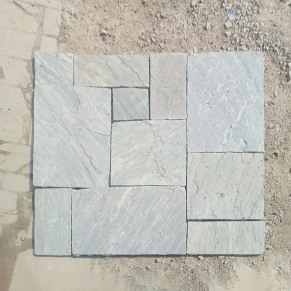 Sagar Black Tumbled Sandstone Paving