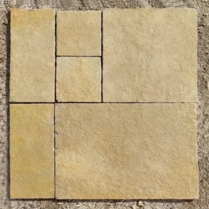 Tumbled Yellow Limestone Paving