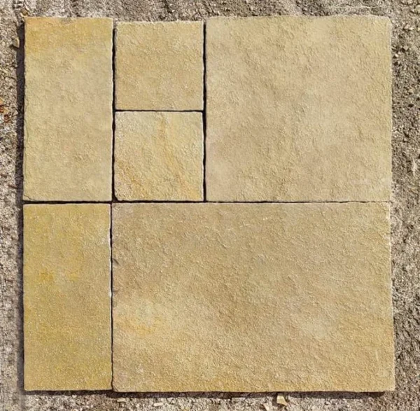 Tumbled Yellow Limestone Paving