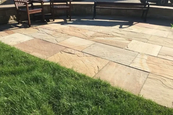 Buff Natural Sandstone Paving